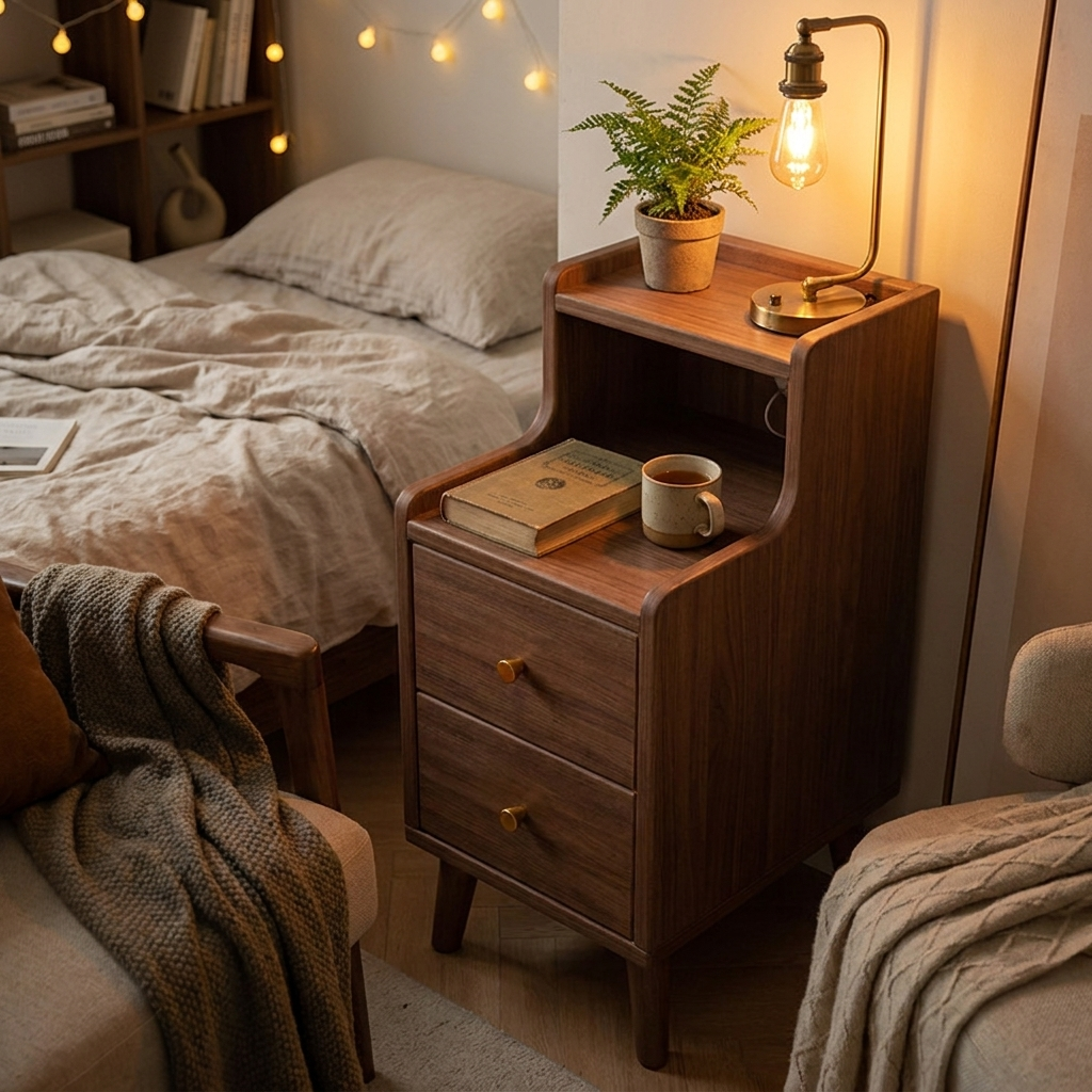 Chinese style nightstand - lifestyle evening