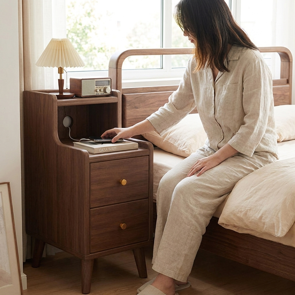 Chinese style nightstand - lifestyle in use
