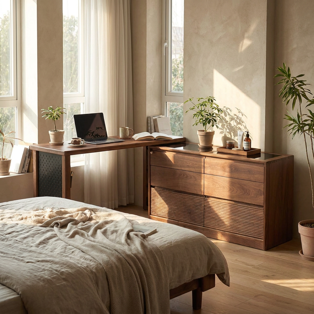 Solid wood dresser - lifestyle bedroom
