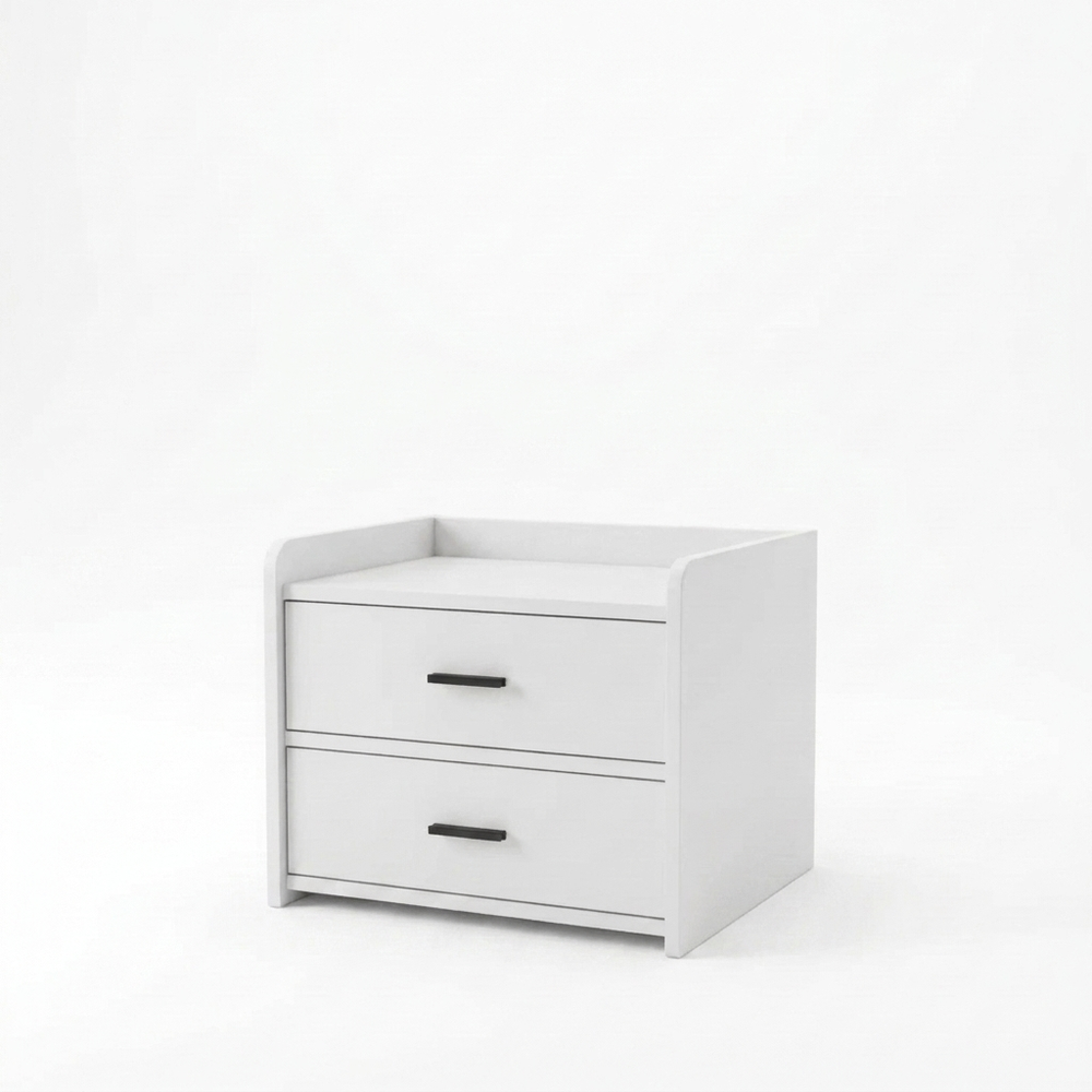 Rya Curved Rounded-Corner Nightstand