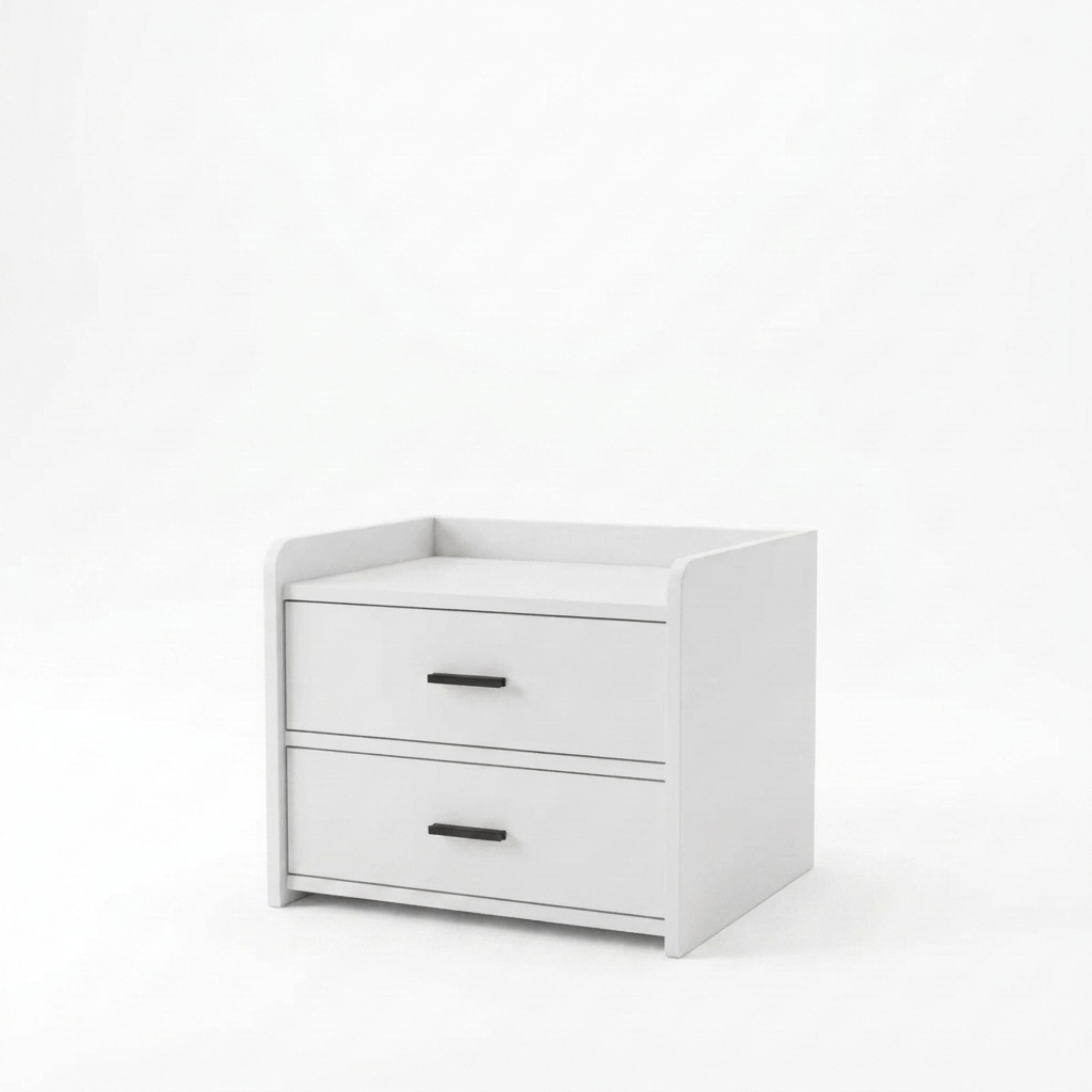 Modern nightstand - white background v2