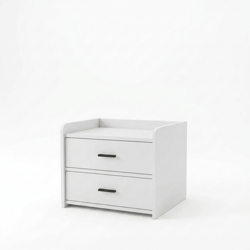 Modern nightstand - white background v2