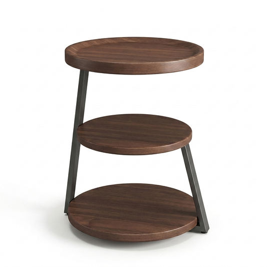 Metal bedside table - white background v2