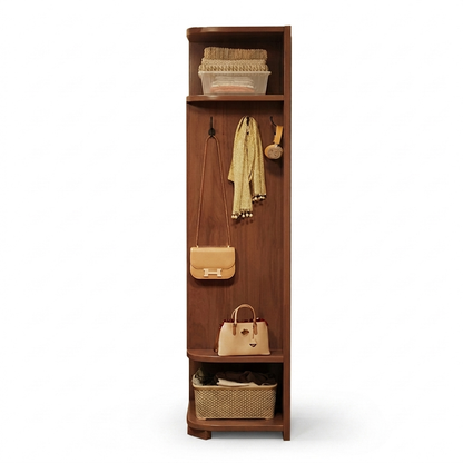 Corner coat rack cabinet - white background v2