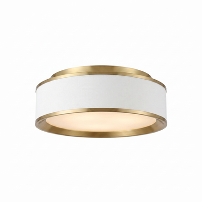 Aurevia low-profile ceiling fixture - side angle