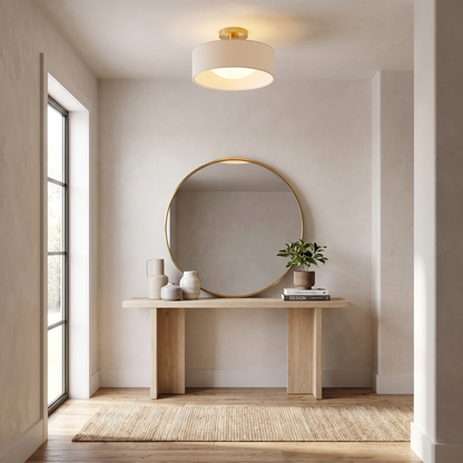 Aurevia low-profile ceiling fixture - lifestyle in use