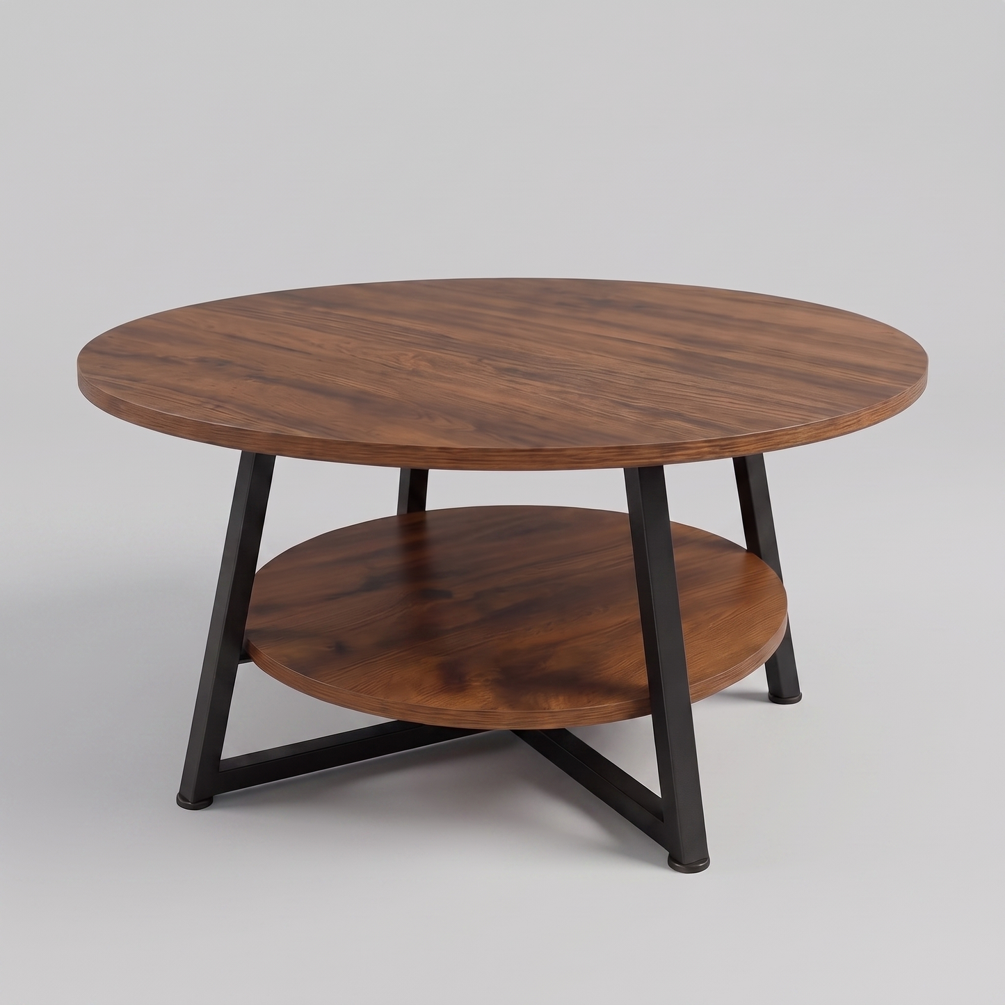Runa two-tier coffee table - three quarter view