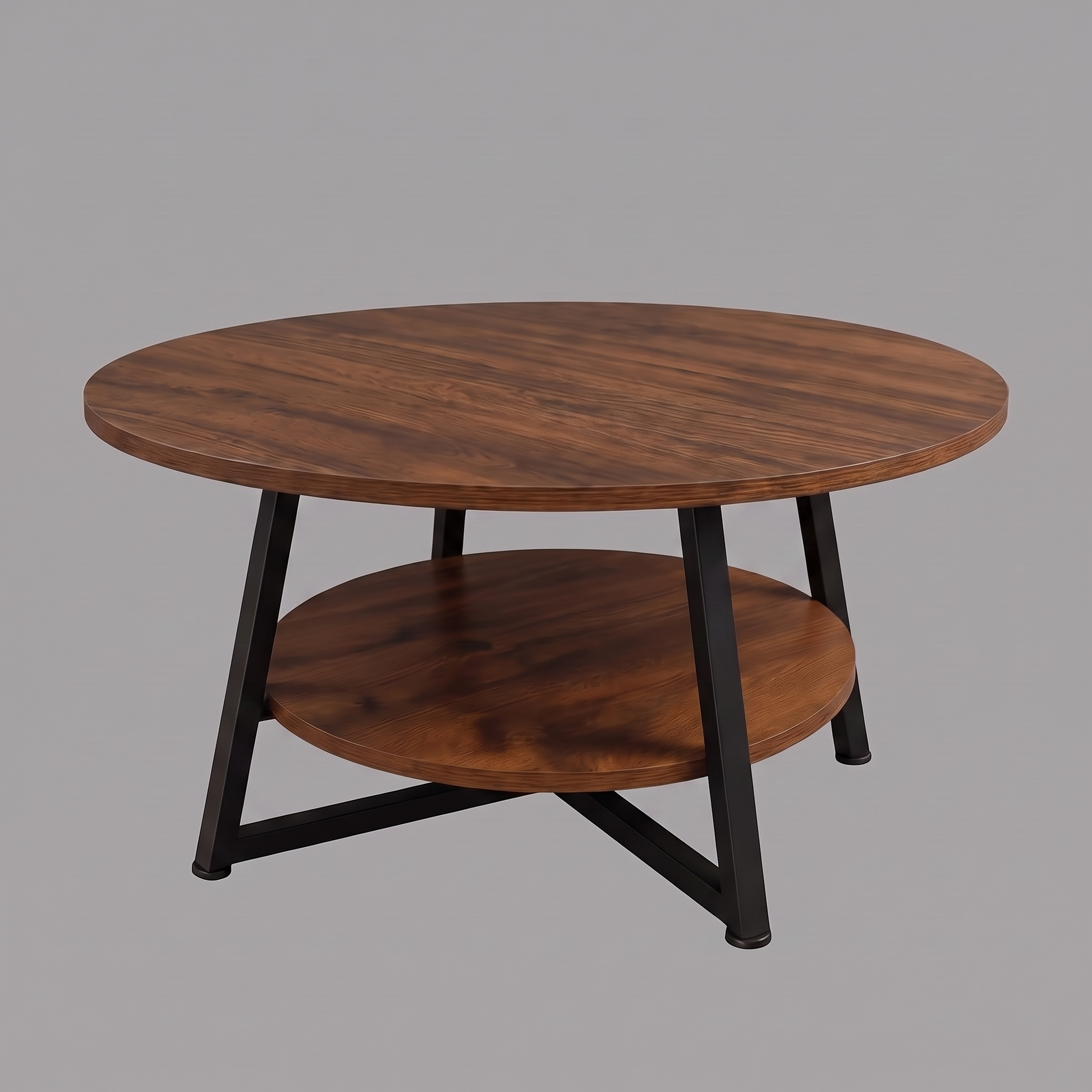 Runa two-tier coffee table - side profile