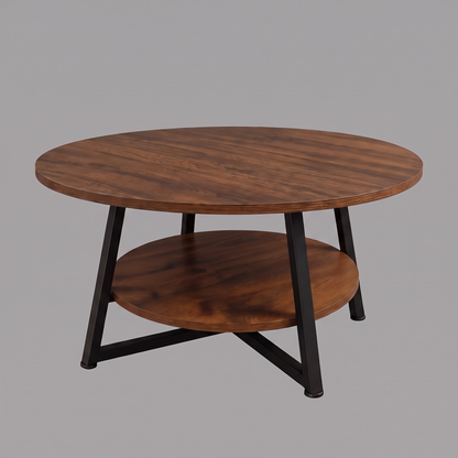 Runa two-tier coffee table - side profile