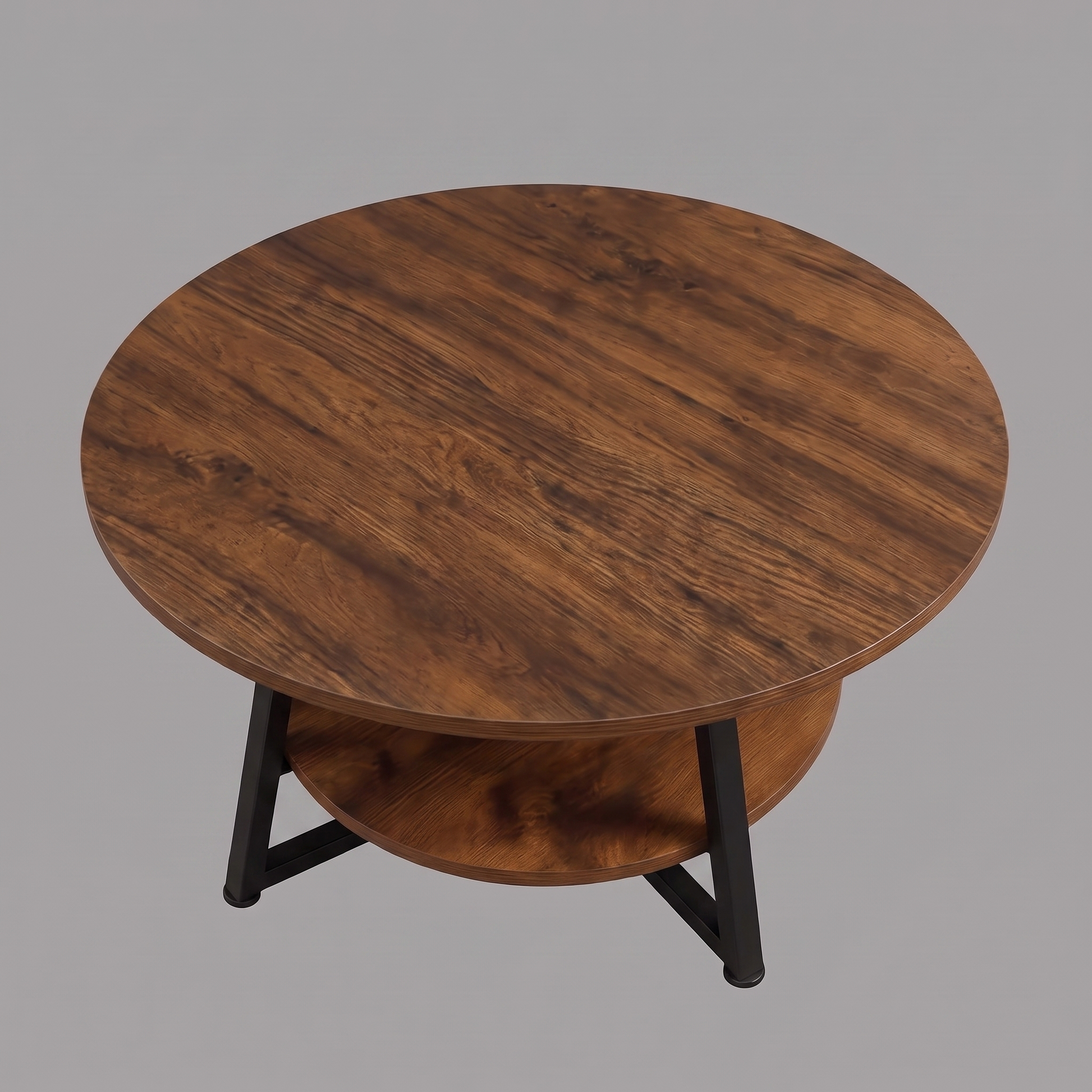 Runa two-tier coffee table - overhead view