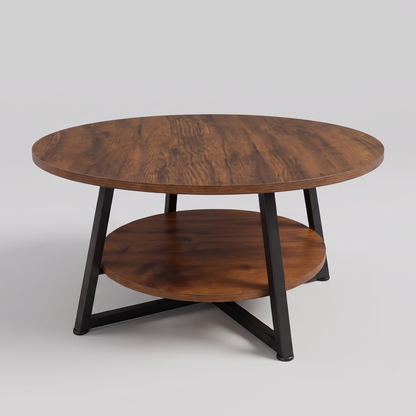 Runa two-tier coffee table - rear angle