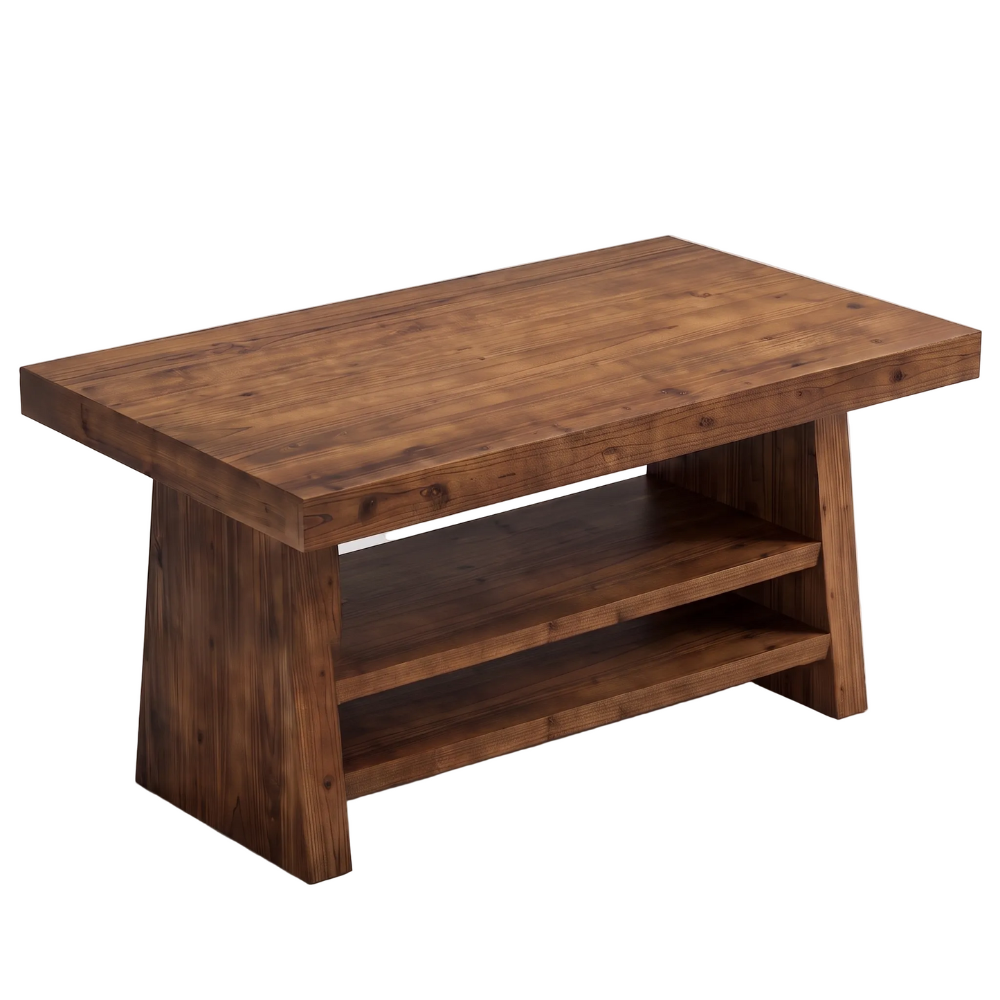 Corva two-tier coffee table - three quarter view