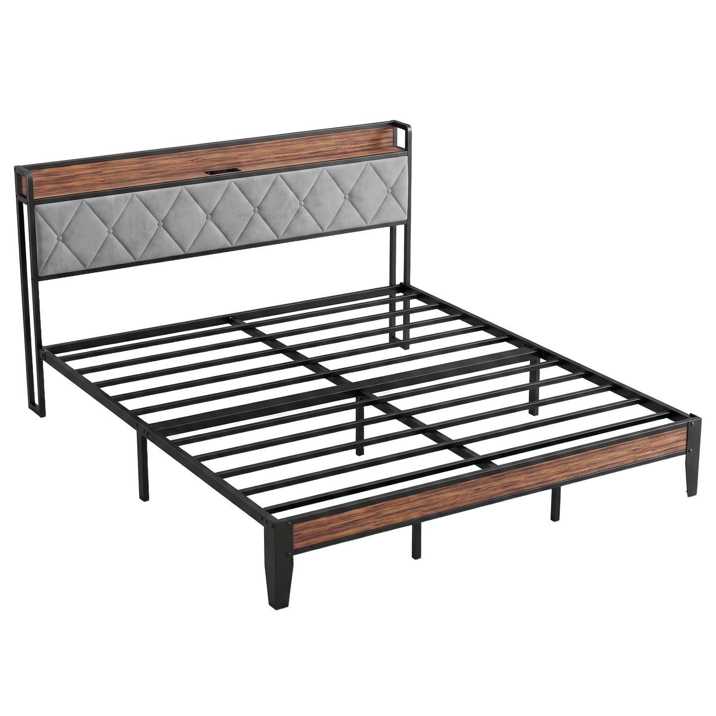 Thorne metal bed frame - white background