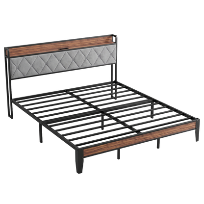 Thorne metal bed frame - white background