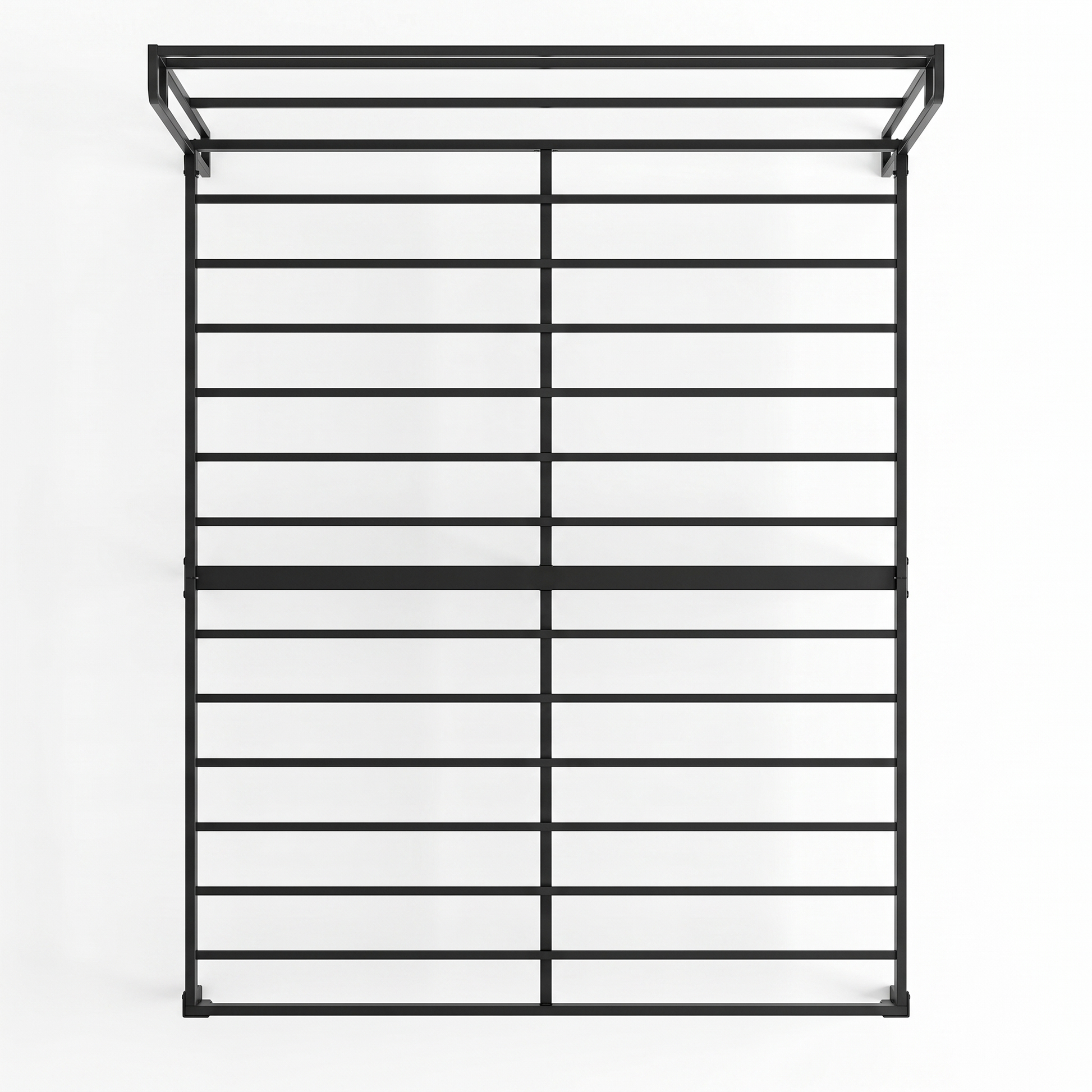 Thorne metal bed frame - overhead view