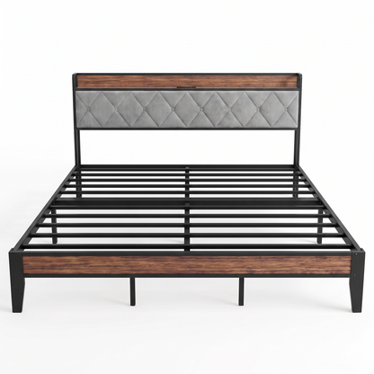 Thorne metal bed frame - front view