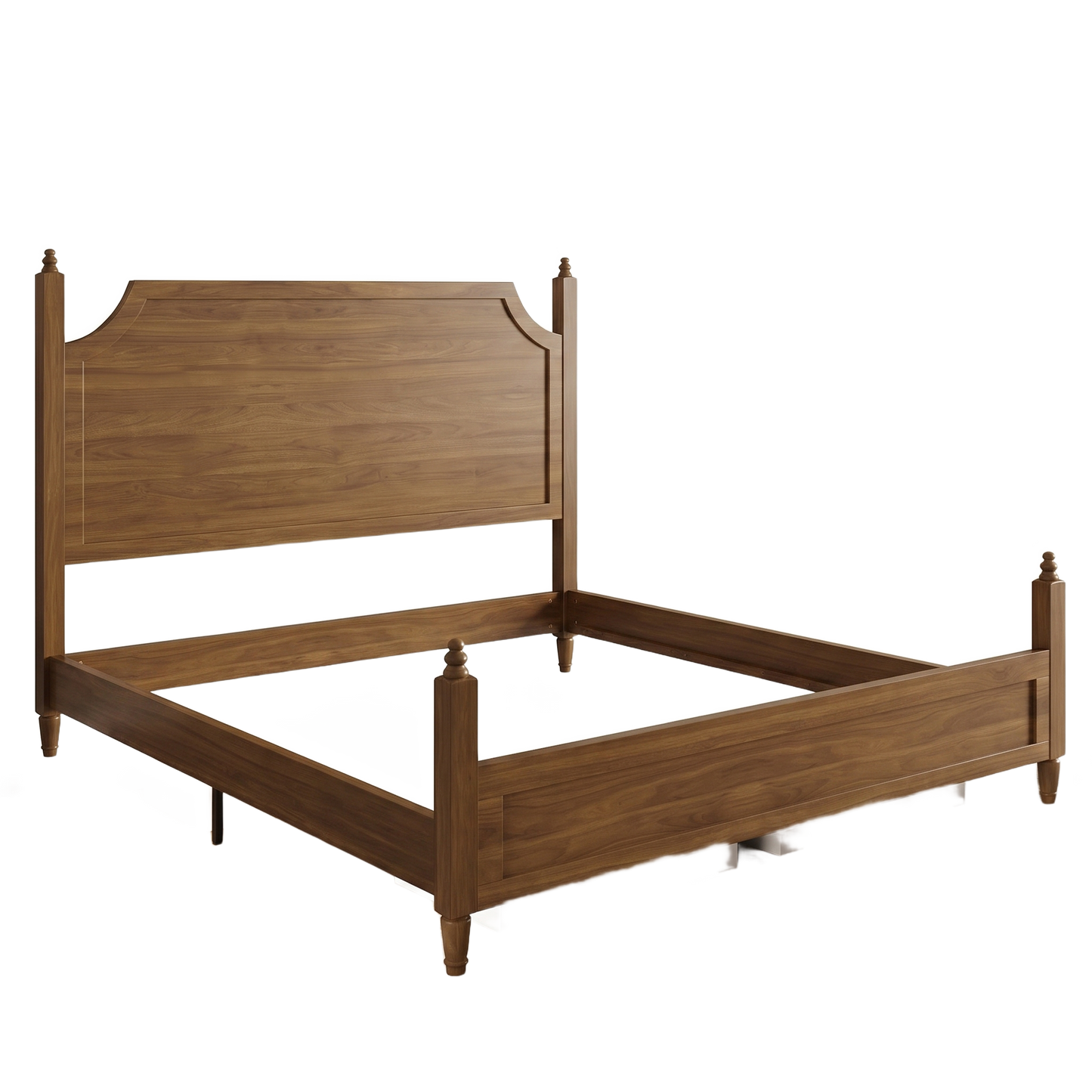 Alden wood bed frame - white background