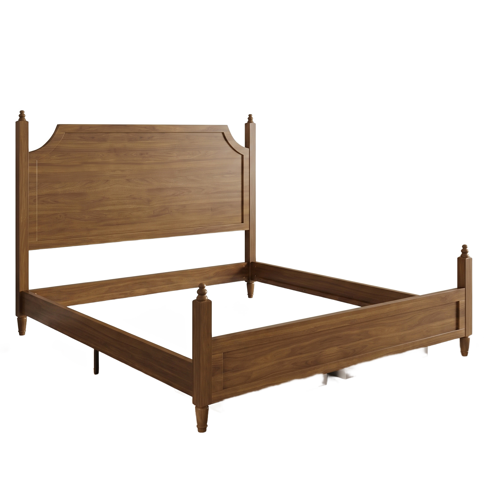 Alden wood bed frame - white background