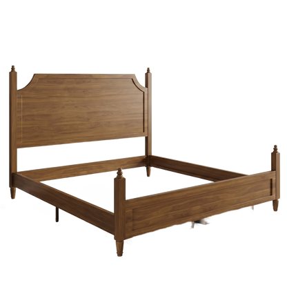 Alden wood bed frame - white background