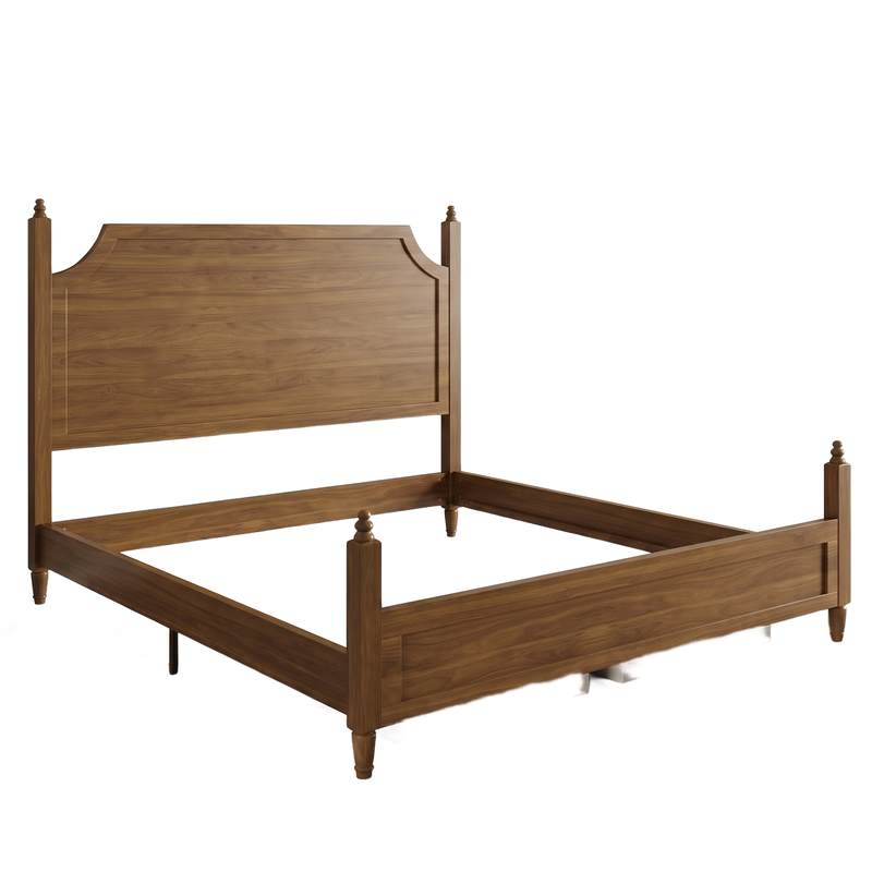 Alden wood bed frame - white background