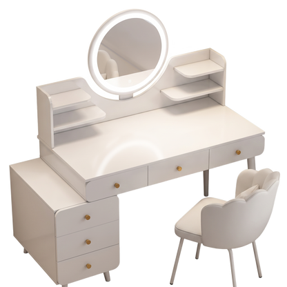 Elara dressing table set - white background