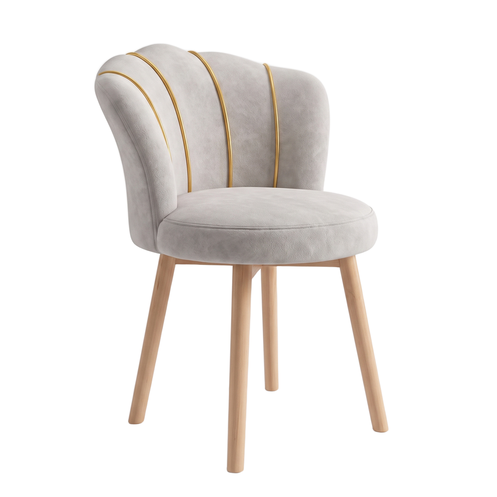 Petra makeup chair - white background