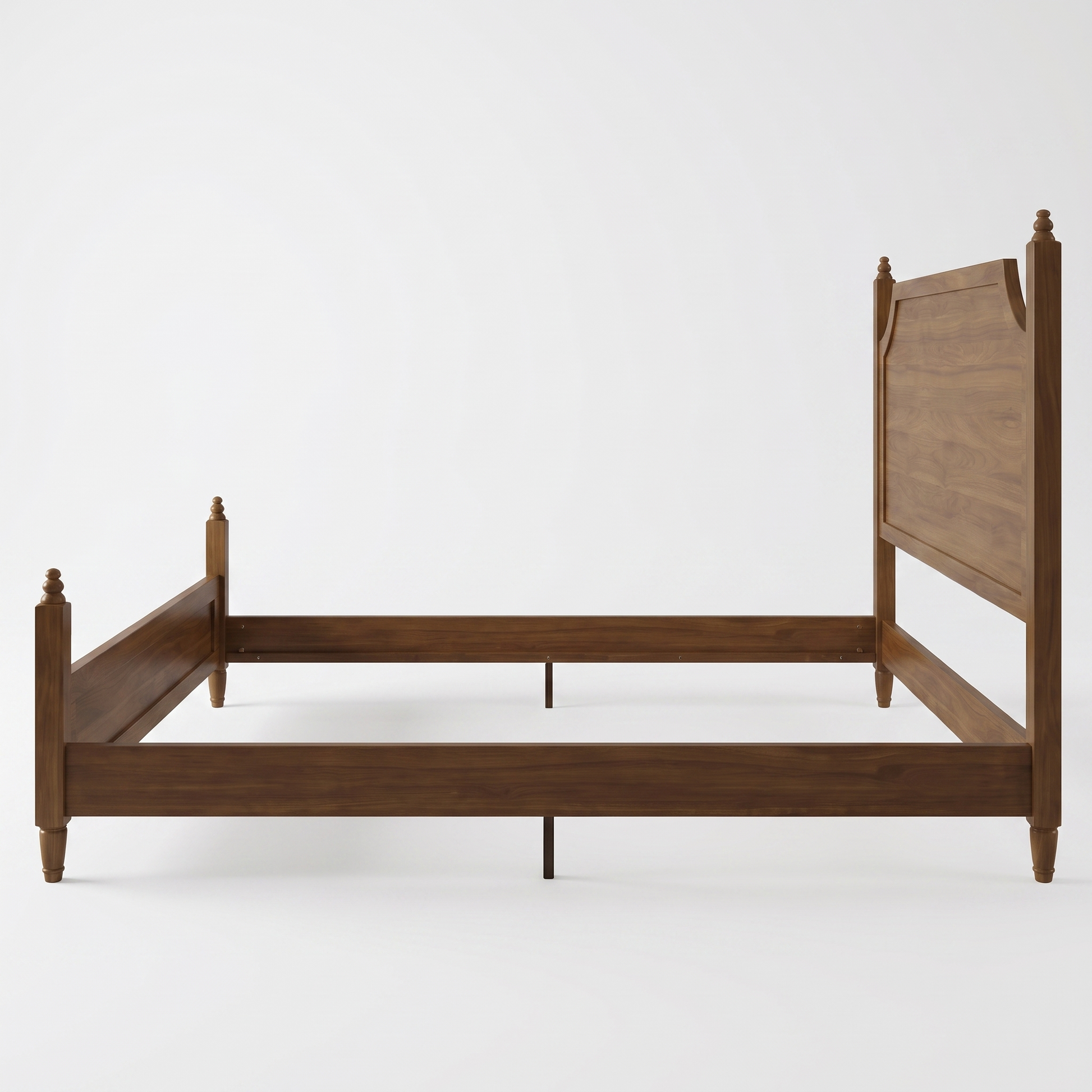 Alden wood bed frame - side profile