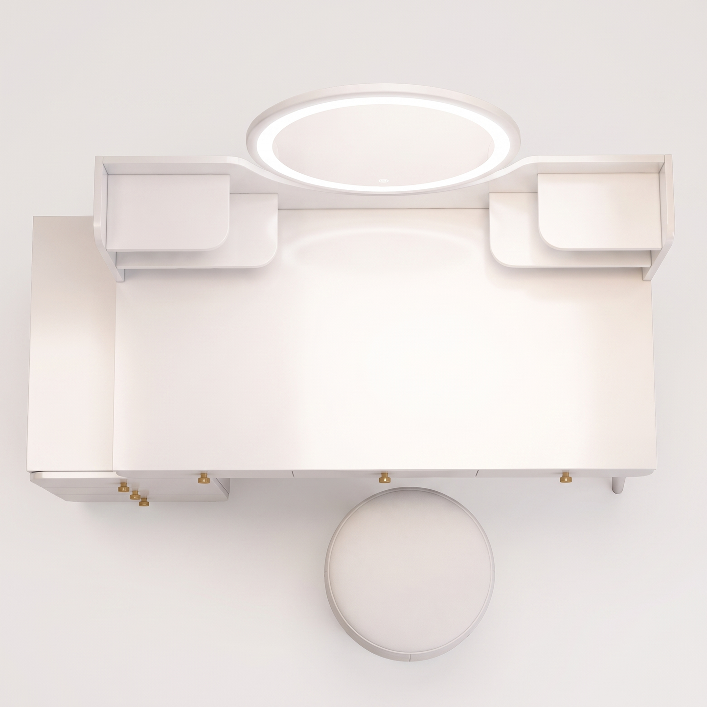 Elara dressing table set - overhead view