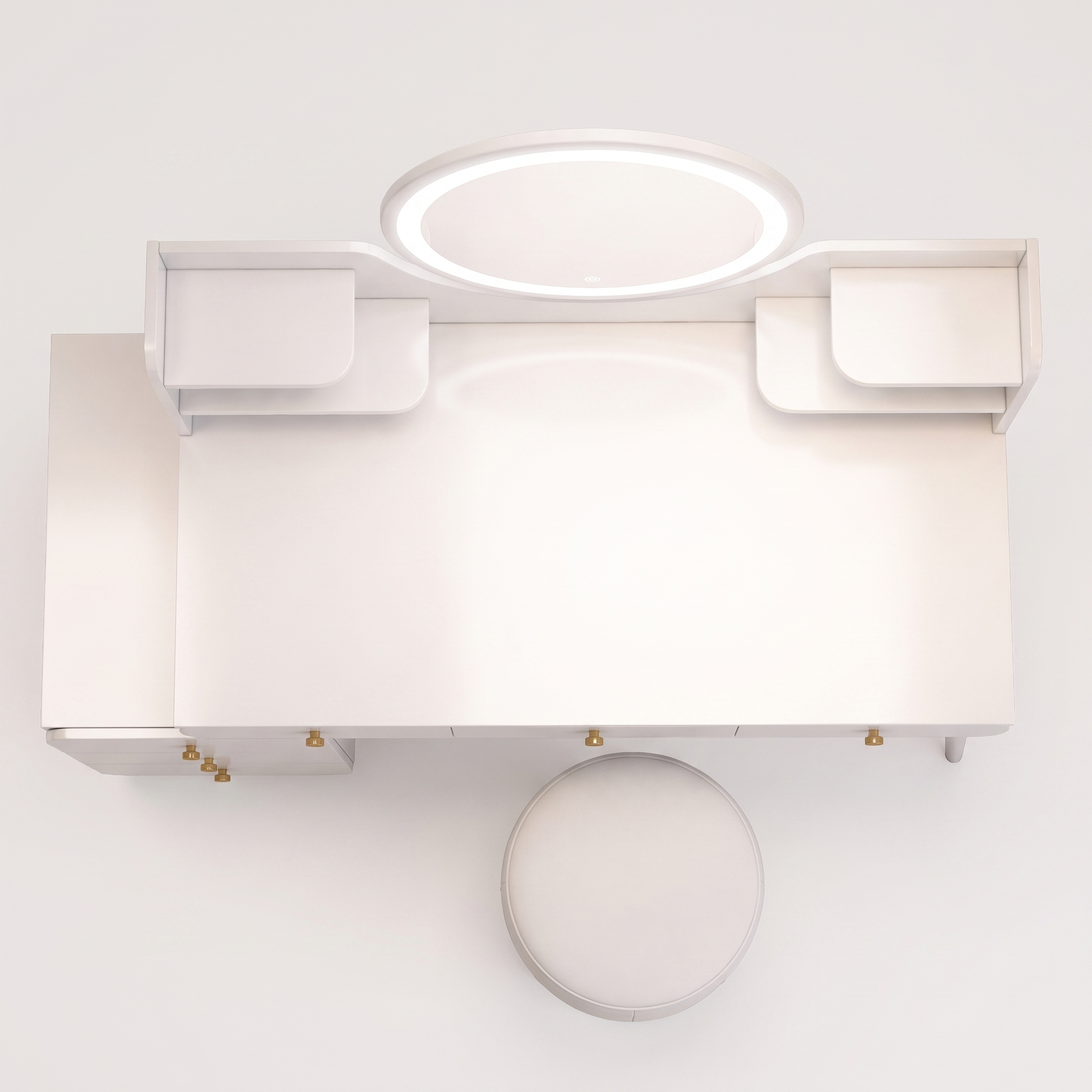 Elara dressing table set - overhead view