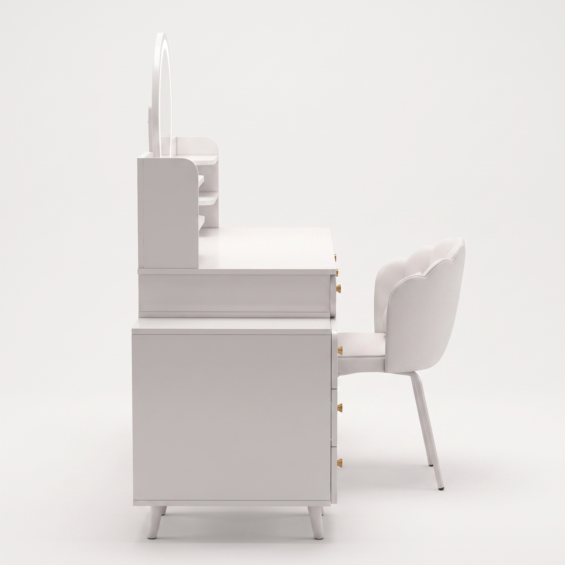 Elara dressing table set - side profile