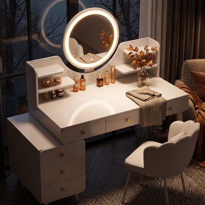 Elara dressing table set - lifestyle evening