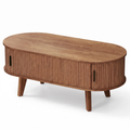 Elva oval coffee table - white background