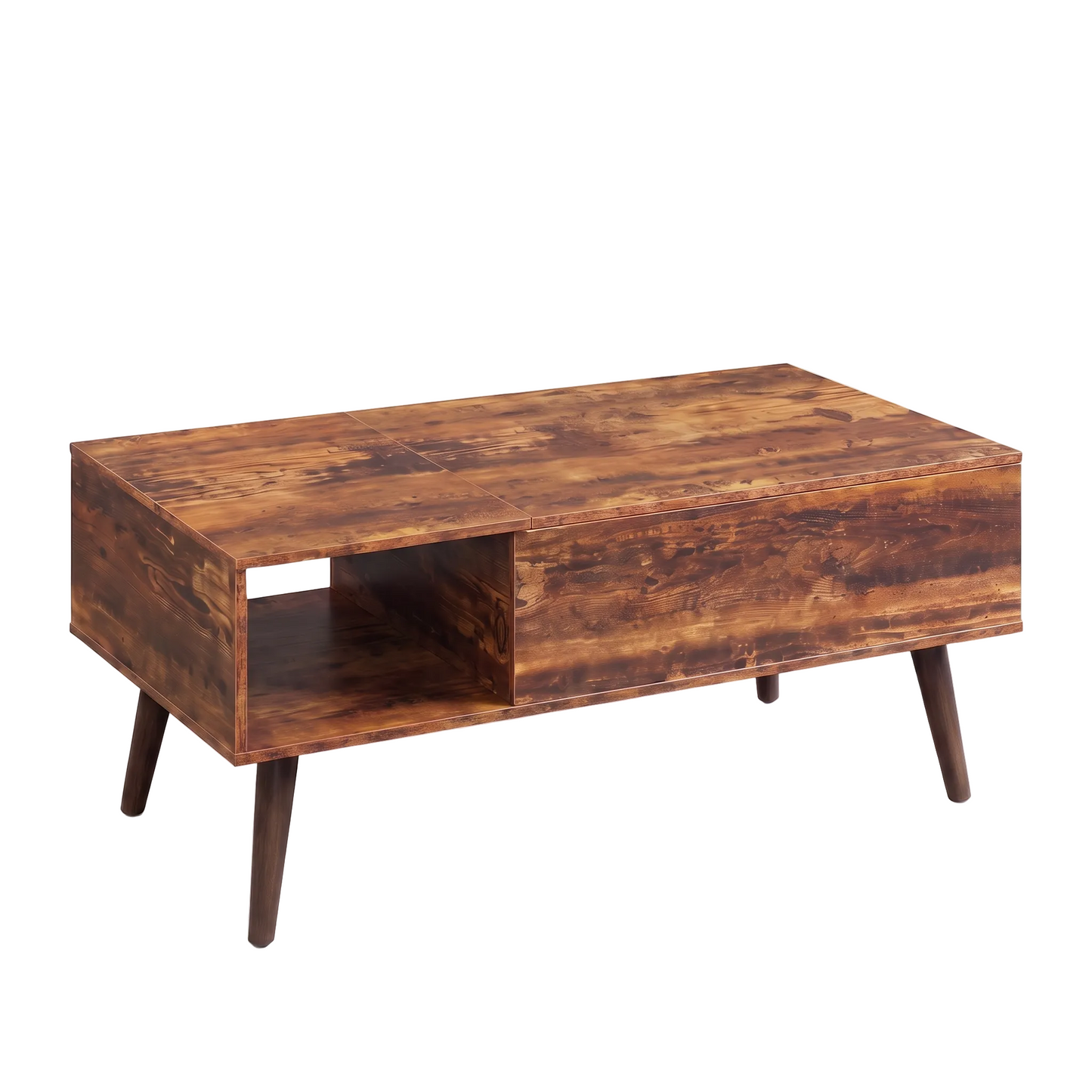 Marn lift-top coffee table - white background