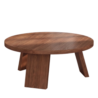 Odda round coffee table - white background