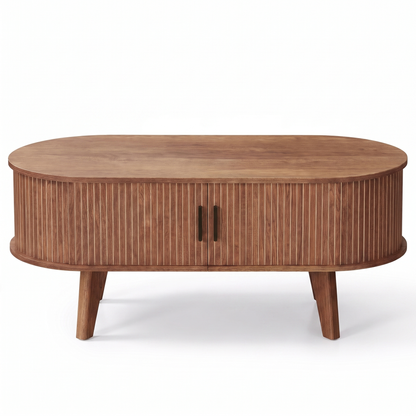 Elva oval coffee table - front view