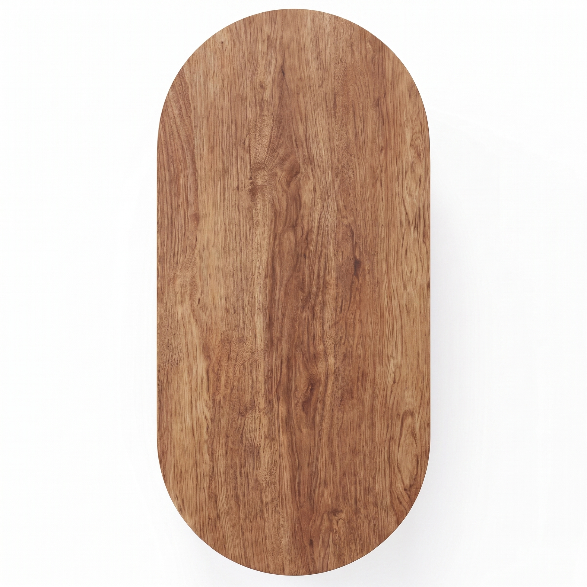 Elva oval coffee table - overhead view