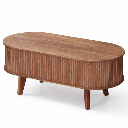 Elva oval coffee table - rear view