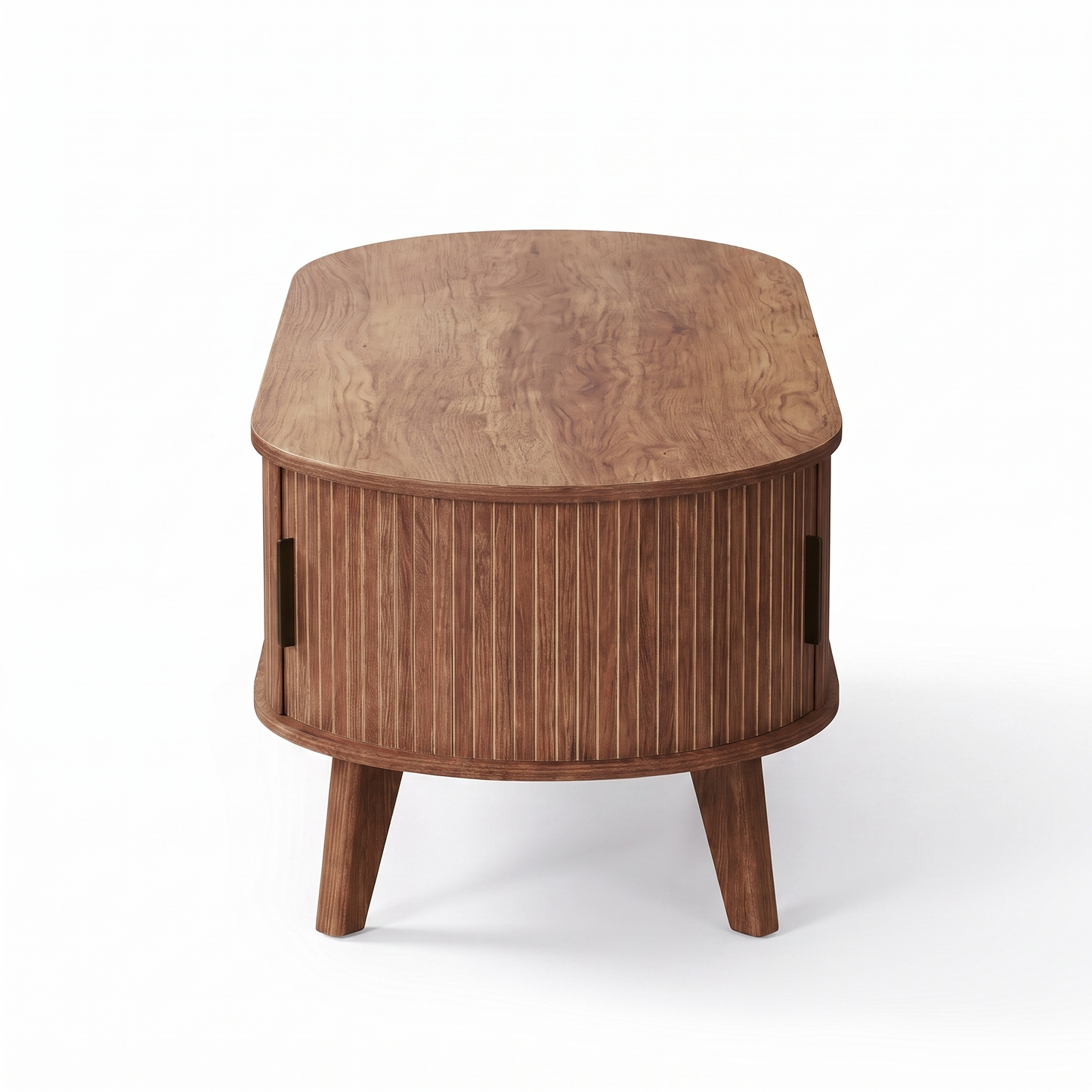 Elva oval coffee table - side profile