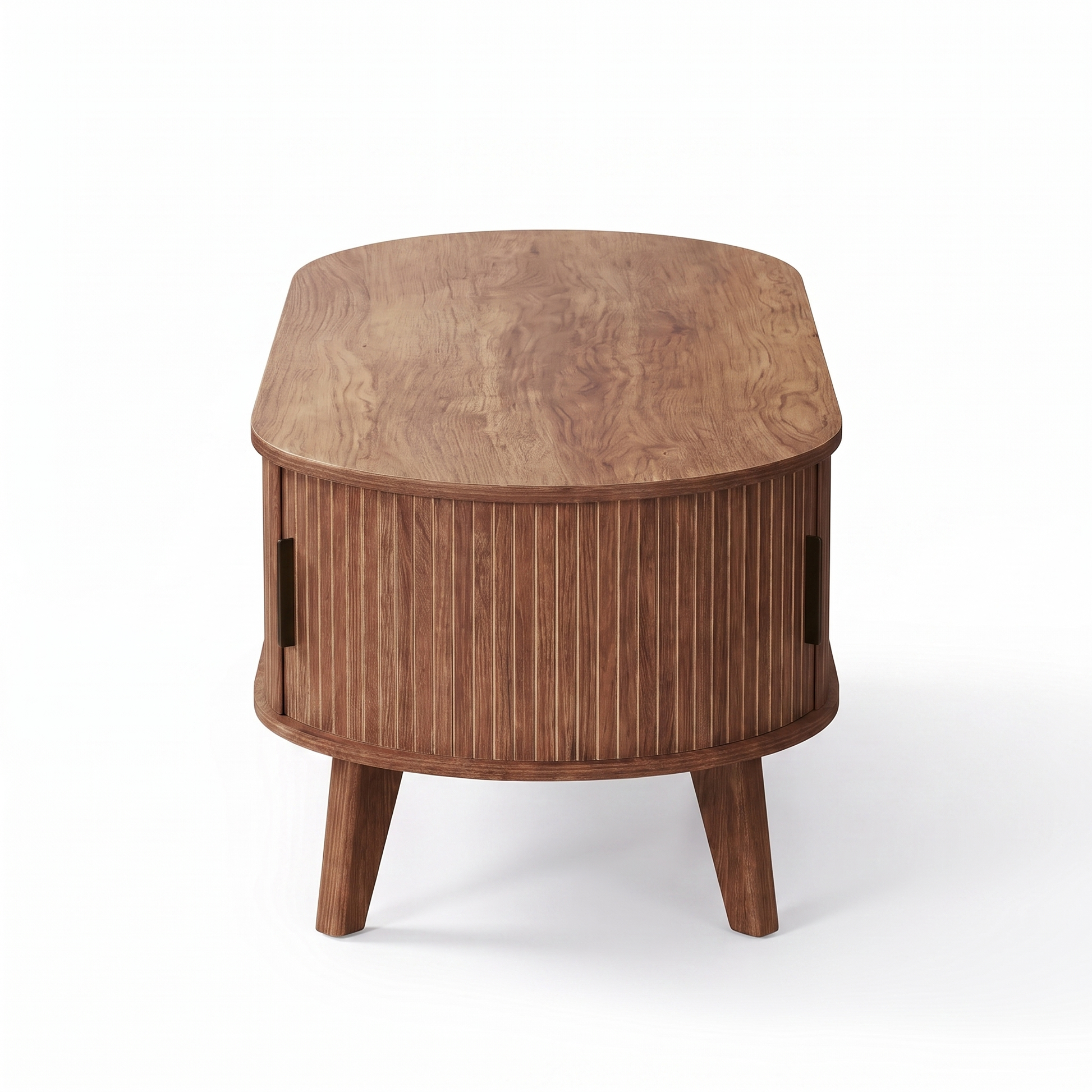 Elva oval coffee table - side profile
