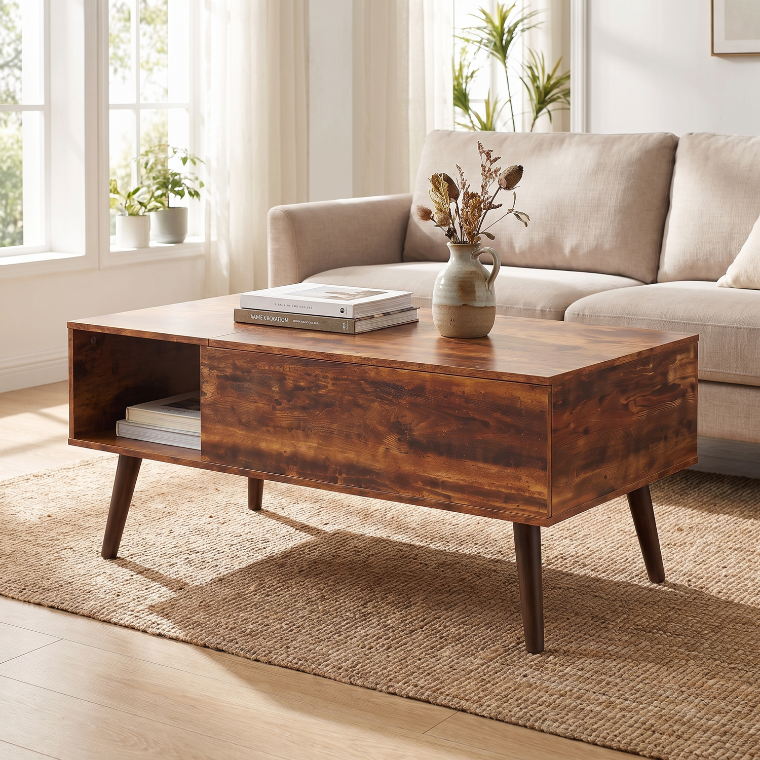 Marn lift-top coffee table - lifestyle living room