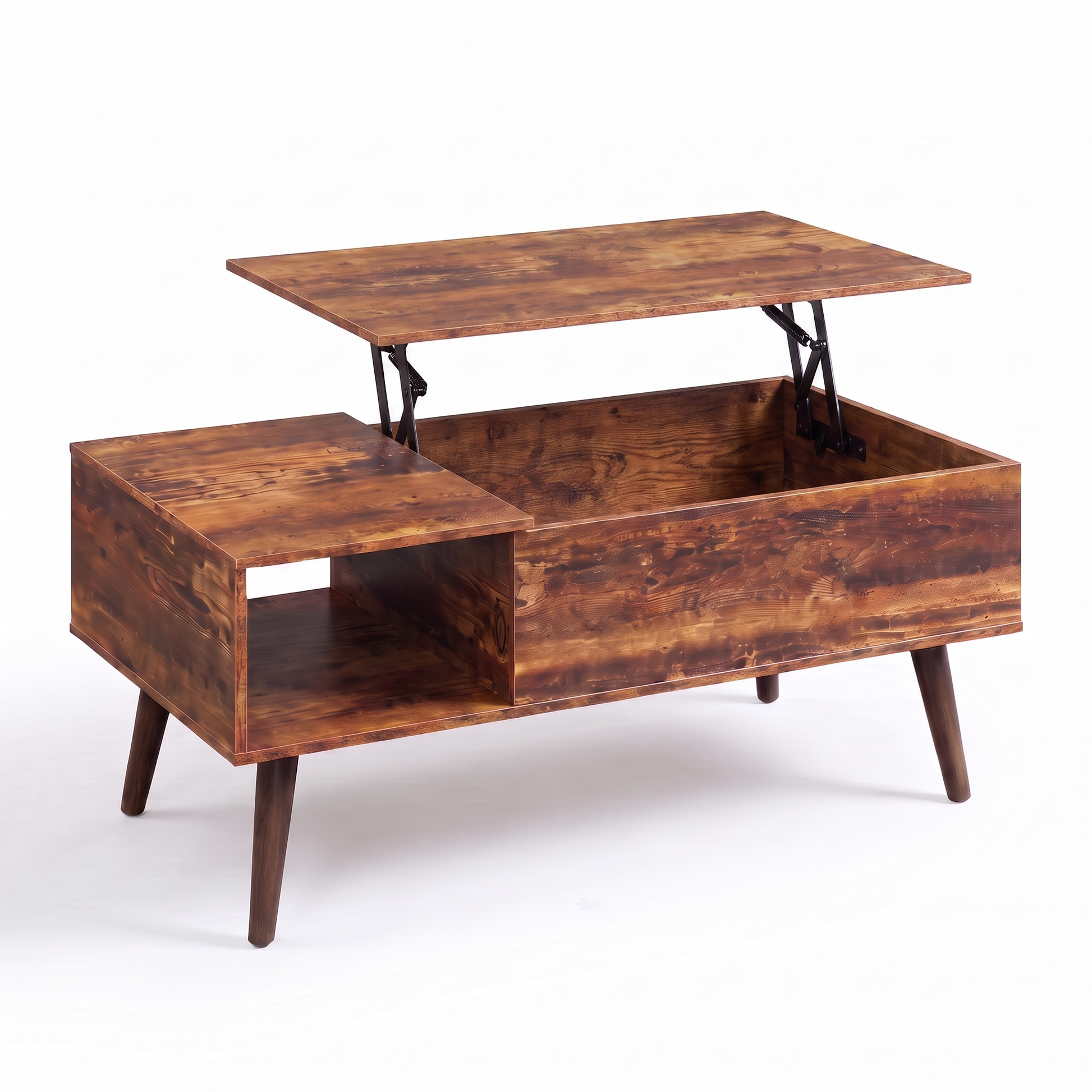 Marn lift-top coffee table - lift top raised