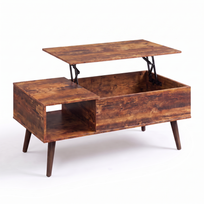 Marn lift-top coffee table - lift top raised
