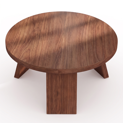 Odda round coffee table - rear view