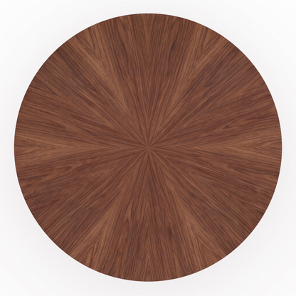Odda round coffee table - overhead view