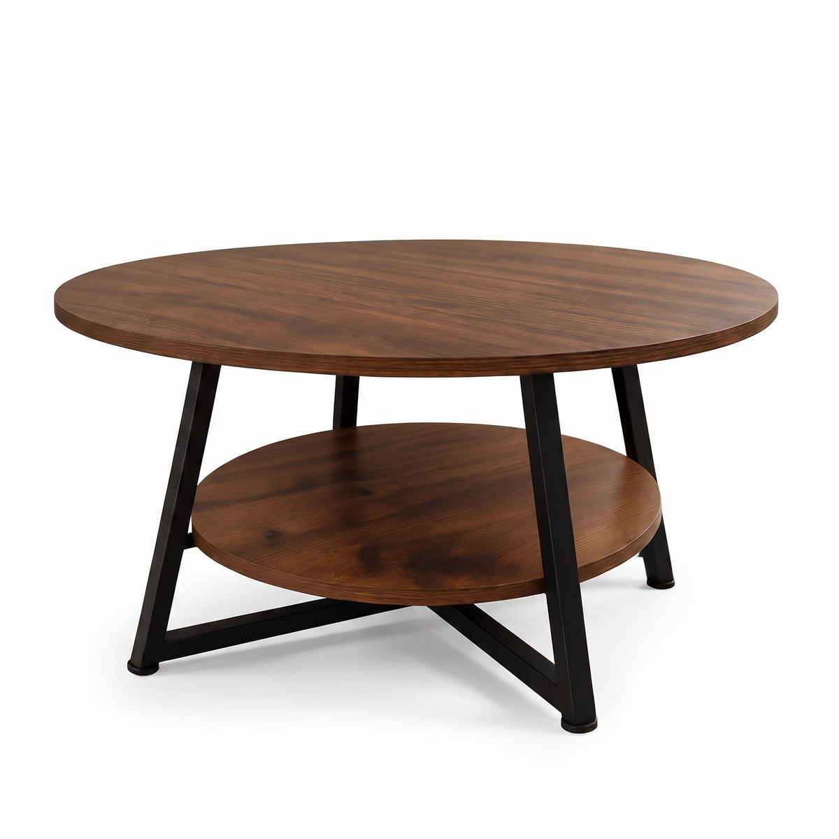 Runa two-tier coffee table - white background