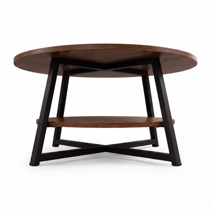 Runa two-tier coffee table - low angle view