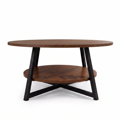 Runa two-tier coffee table - front view