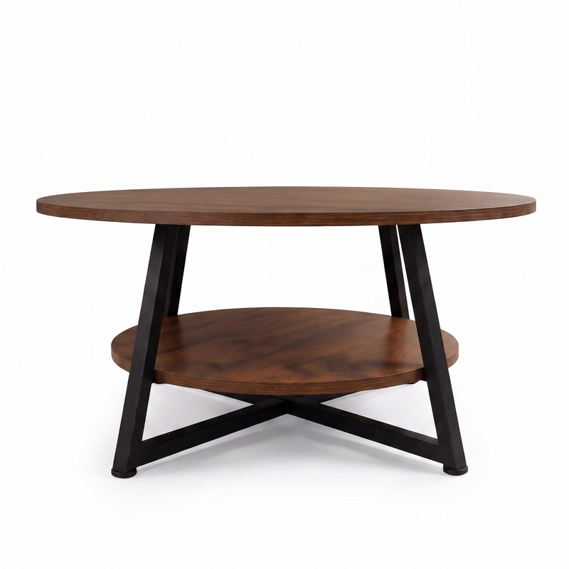 Runa two-tier coffee table - front view