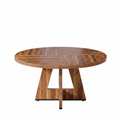 Dala round dining table - white background