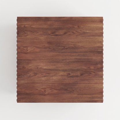 Brekk square coffee table - overhead view